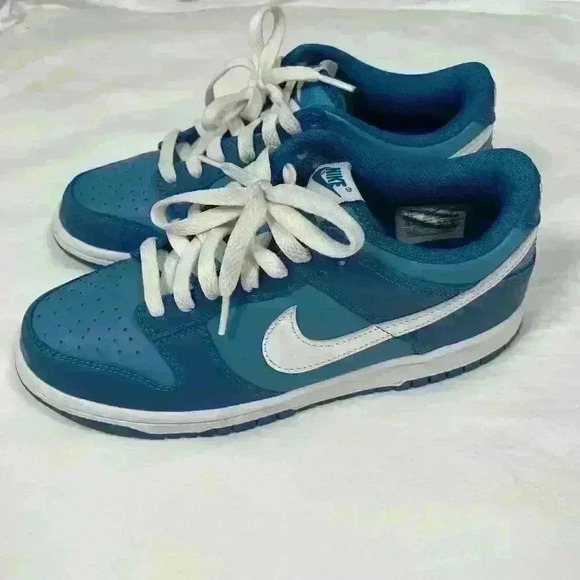 Nike Dunk Low Dark Marina Blue White Sneakers Shoes size 7Y main image 5